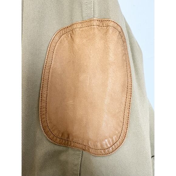ORVIS Jacket Zambezi Mens 48T Leather Elbow Patch Tan Canvas Sport Coat Hunting - Picture 4 of 10